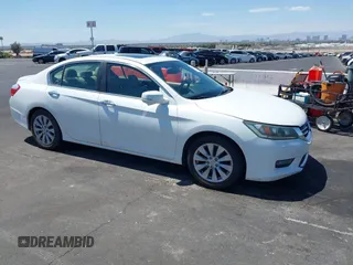 2014 Honda Accord EX-L with VIN 1HGCR2F85EA303449, listed as a IAAI auction lot 42089005 with 154,351 mi miles and . Bid and sale history available at carsss.com. Image 1.