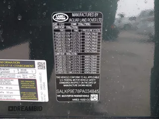2023 Land Rover Range Rover SE z VIN SALKP9E78PA034845, wystawiony jako IAAI lot #42117773 z przebiegiem 35 052 mil mil oraz . Historia ofert i sprzedaży dostępna na DreamBid. Obrazek 9.