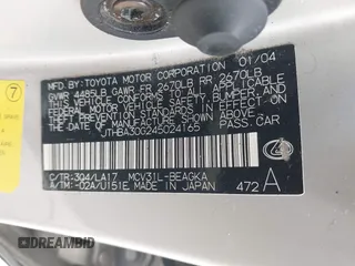 2004 Lexus ES 350 с VIN JTHBA30G245024165, выставлен на аукционе IAAI как лот 42304646 с пробегом 260 941 миль миль и . История ставок и продаж доступна на DreamBid. Изображение 9.