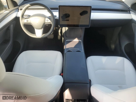 2023 Tesla Model Y Long Range with VIN 7SAYGDEE0PF635549, listed as a Copart auction lot 48263145 with 18,449 mi miles and Salvage Title. Bid and sale history available at carsss.com. Image 8.