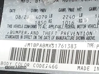2025 Mazda 3 S Select Sport with VIN JM1BPABMXS1761383, listed as a IAAI auction lot 41398264 with 9,549 mi miles and . Bid and sale history available at DreamBid. Image 9.