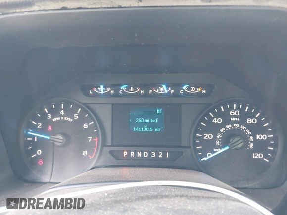 2017 Ford F-150 XL with VIN 1FTMF1C85HFC36014, listed as a IAAI auction lot 41577407 with 141,180 mi miles. Bid and sale history available at carsss.com. Image 7.