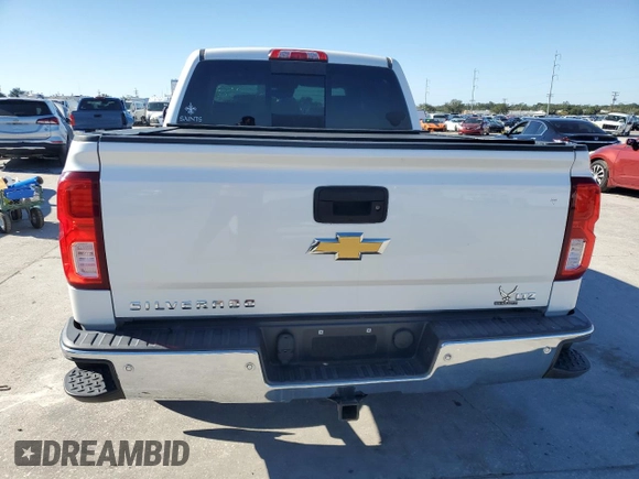 2017 Chevrolet Silverado 1500 LTZ with VIN 3GCPCSEJ6HG129354, listed as a Copart auction lot 80655804 with 78,556 mi miles and Salvage Title. Bid and sale history available at DreamBid. Image 6.