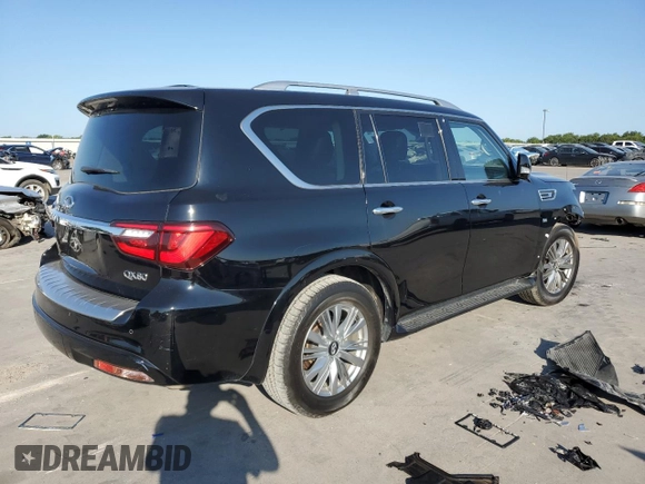 2020 Infiniti QX80 LUXE with VIN JN8AZ2NF4L9703222, listed as a Copart auction lot 66903364 with 99,705 mi miles and Clean Title. Bid and sale history available at carsss.com. Image 3.