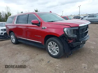 2024 GMC Yukon XL SLT with VIN 1GKS2GKDXRR313775, listed as a IAAI auction lot 41702095 with 8,755 mi miles. Bid and sale history available at carsss.com. Image 1.