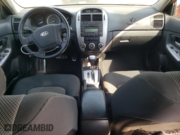 2009 Kia Spectra with VIN KNAFE241095024628, listed as a Copart auction lot 75122314 with 82,387 mi miles and Clean Title. Bid and sale history available at carsss.com. Image 8.