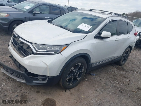 2019 Honda CR-V Touring with VIN 2HKRW1H90KH505234, listed as a IAAI auction lot 41152731 with 107,293 mi miles. Bid and sale history available at carsss.com. Image 17.