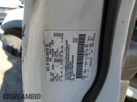 2007 Ford Explorer XLT z VIN 1FMEU73887UB87099, wystawiony jako Copart lot #43654775 z przebiegiem Nie podano mil oraz Szkoda całkowita • Salvage title. Historia ofert i sprzedaży dostępna na DreamBid. Obrazek 13.