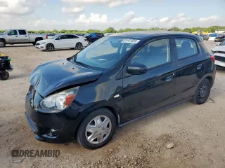 2015 Mitsubishi Mirage DE with VIN ML32A3HJ5FH041807, listed as a Copart auction lot 61441225 with 71,139 mi miles and Salvage title. Bid and sale history available at DreamBid. Image 1.