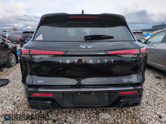 2025 Infiniti QX60 с VIN 5N1AL1ES8SC330302, выставлен на аукционе Copart как лот 51332675 с пробегом 29 797 миль миль и Списание • Salvage title. История ставок и продаж доступна на DreamBid. Изображение 6.