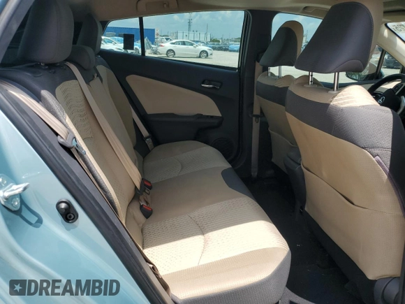 2017 Toyota Prius Two z VIN JTDKARFUXH3040343, wystawiony jako Copart lot #57870425 z przebiegiem 59 711 mil mil oraz Szkoda całkowita • Salvage title. Historia ofert i sprzedaży dostępna na DreamBid. Obrazek 10.