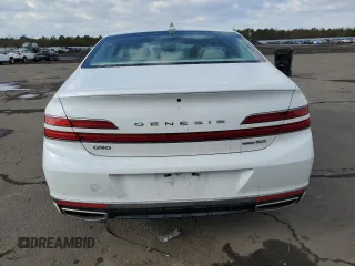 2020 Genesis G90 5.0L Ultimate with VIN KMTF54PHXLU078198, listed as a Copart auction lot 87916815 with 34,510 mi miles and Salvage Title. Bid and sale history available at carsss.com. Image 6.