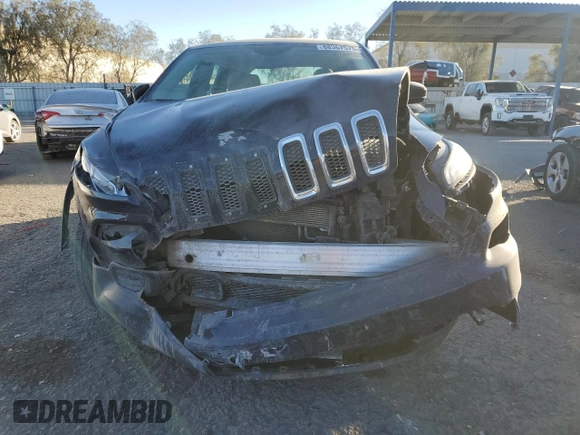 2015 Jeep Cherokee Sport with VIN 1C4PJMAB0FW564448, listed as a Copart auction lot 88367575 with 98,398 mi miles and Salvage Title. Bid and sale history available at carsss.com. Image 5.