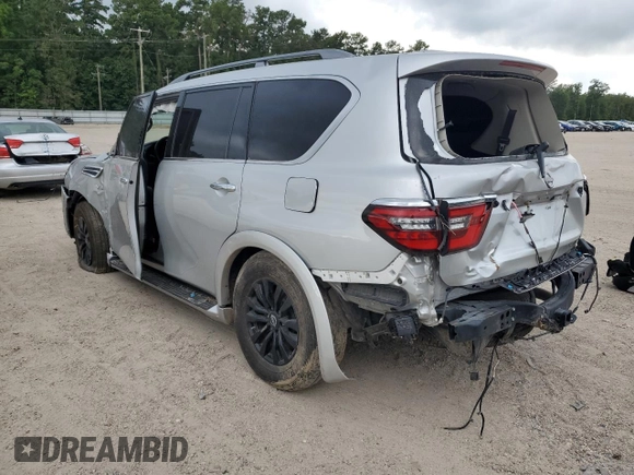 2022 Nissan Armada SV with VIN JN8AY2AC2N9160874, listed as a Copart auction lot 60125774 with 50,923 mi miles and Salvage Title. Bid and sale history available at carsss.com. Image 2.