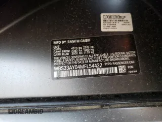 2021 BMW M3 Competition z VIN WBS33AY04MFL54422, wystawiony jako Copart lot #54123085 z przebiegiem 38 840 mil mil oraz Szkody całkowita. Historia ofert i sprzedaży dostępna na DreamBid. Obrazek 12.