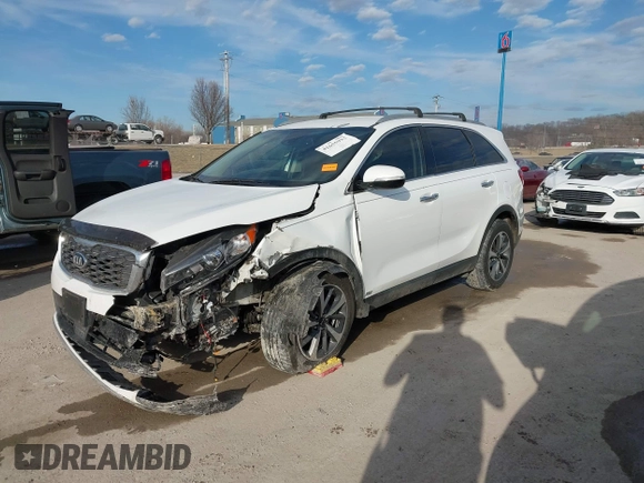 2019 Kia Sorento EX V6 with VIN 5XYPHDA5XKG507641, listed as a IAAI auction lot 41655933 with 171,136 mi miles. Bid and sale history available at carsss.com. Image 18.