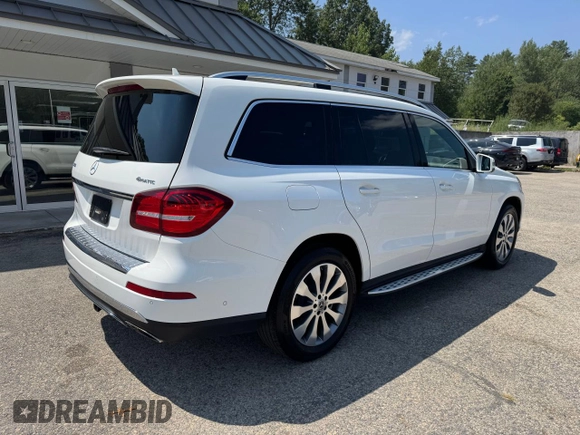 2018 Mercedes-Benz GLS 450 with VIN 4JGDF6EE1JB153365, listed as a Copart auction lot 65477955 with 136,583 mi miles and Clean title. Bid and sale history available at DreamBid. Image 4.