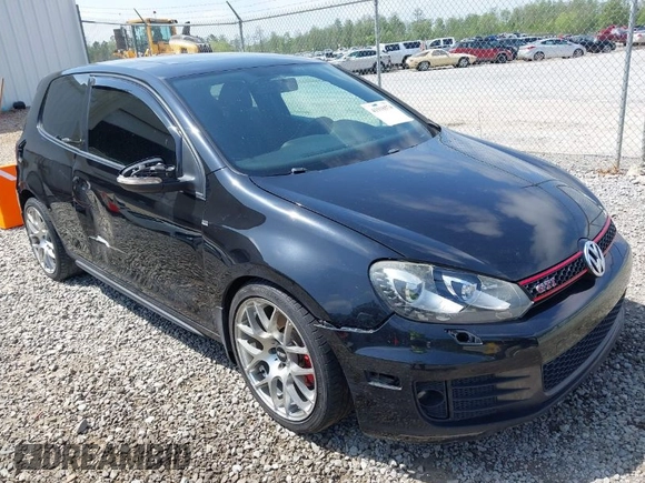 2012 Volkswagen GTI w/Conv & Sunroof with VIN WVWEV7AJ3CW280652, listed as a IAAI auction lot 41918574 with 131,720 mi miles and . Bid and sale history available at DreamBid. Image 1.