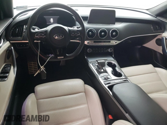 2018 Kia Stinger GT2 with VIN KNAE55LC6J6038788, listed as a Copart auction lot 45280774 with 48,108 mi miles and Salvage Title. Bid and sale history available at carsss.com. Image 8.