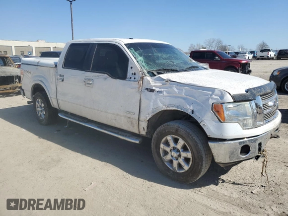 2012 Ford F-150 XL with VIN 1FTFW1ET1CFB51111, listed as a Copart auction lot 48585325 with 234,114 mi miles and Clean Title. Bid and sale history available at carsss.com. Image 4.