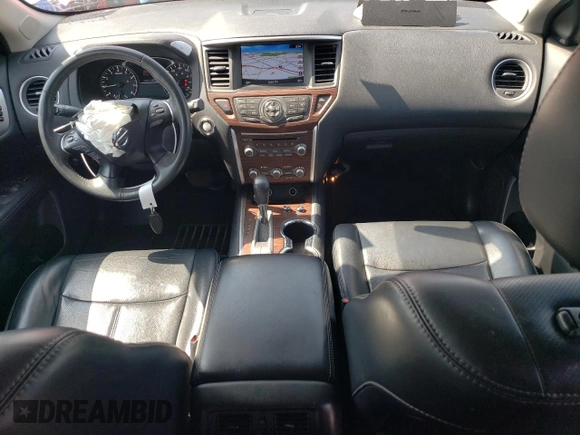 2017 Nissan Pathfinder SV z VIN 5N1DR2MNXHC639680, wystawiony jako Copart lot #54716355 z przebiegiem 110 093 mil mil oraz Szkoda całkowita • Salvage title. Historia ofert i sprzedaży dostępna na DreamBid. Obrazek 8.