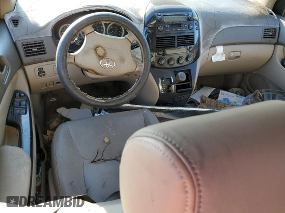 2005 Toyota Sienna CE с VIN 5TDZA23C05S337259, выставлен на аукционе Copart как лот 52256085 с пробегом Не указан миль и Списание • Salvage title. История ставок и продаж доступна на DreamBid. Изображение 8.