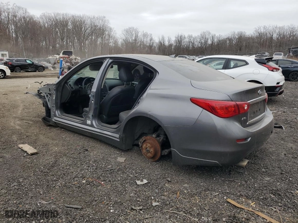 2015 Infiniti Q50 Premium with VIN JN1BV7AR0FM416683, listed as a Copart auction lot 47073795 with 0 mi miles and Salvage Title. Bid and sale history available at carsss.com. Image 2.