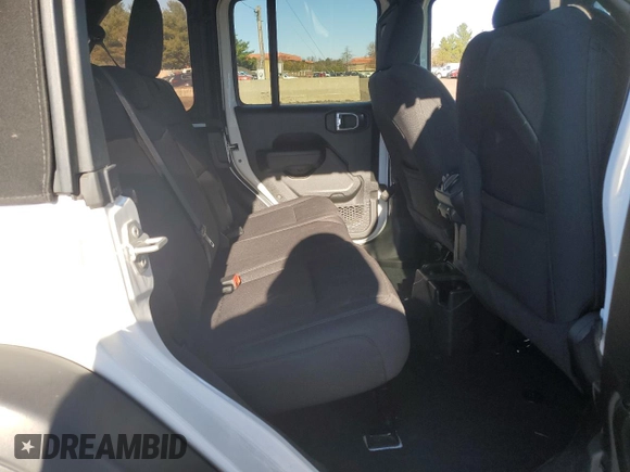 2022 Jeep Wrangler Unlimited Willys with VIN 1C4HJXDG6NW225690, listed as a Copart auction lot 80529704 with 49,310 mi miles and Salvage Title. Bid and sale history available at DreamBid. Image 11.