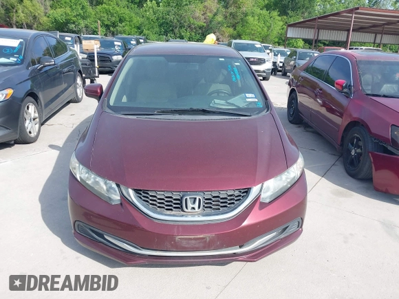 2014 Honda Civic LX with VIN 19XFB2F54EE050014, listed as a IAAI auction lot 42025589 with 245,299 mi miles and . Bid and sale history available at DreamBid. Image 13.