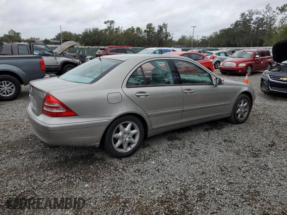 2003 Mercedes-Benz C 320 with VIN WDBRF64J93F369399, listed as a Copart auction lot 79799204 with Not Provided miles and Salvage Title. Bid and sale history available at DreamBid. Image 3.
