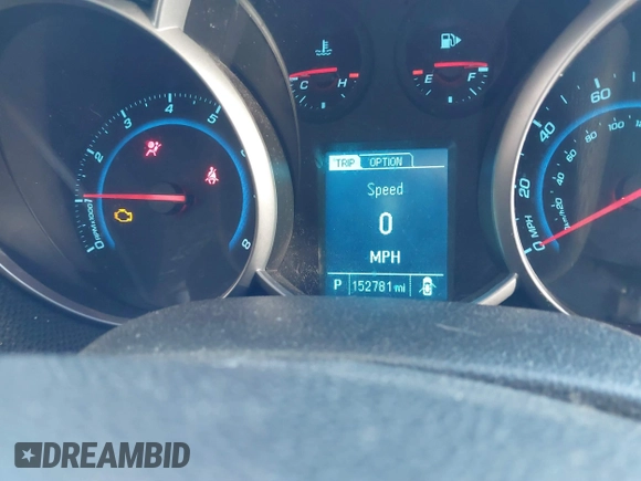 2014 Chevrolet Cruze 1LT with VIN 1G1PC5SB3E7466224, listed as a IAAI auction lot 41617167 with 155,000 mi miles and . Bid and sale history available at DreamBid. Image 7.