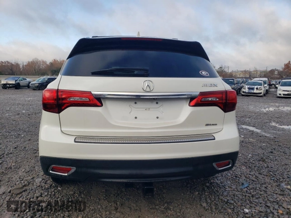 2014 Acura MDX Technology with VIN 5FRYD4H40EB022755, listed as a Copart auction lot 83088704 with 196,344 mi miles and Salvage title. Bid and sale history available at DreamBid. Image 6.
