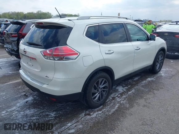 2016 Nissan Rogue SL with VIN 5N1AT2MTXGC807688, listed as a IAAI auction lot 42015737 with 89,849 mi miles. Bid and sale history available at carsss.com. Image 4.