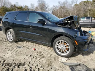 2022 Dodge Durango GT Plus with VIN 1C4RDJDG0NC219345, listed as a Copart auction lot 45709325 with 57,736 mi miles and Salvage Title. Bid and sale history available at DreamBid. Image 4.