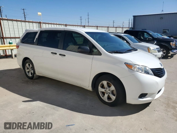 2017 Toyota Sienna L with VIN 5TDZZ3DCXHS890616, listed as a Copart auction lot 47274855 with 43,438 mi miles and Salvage Title. Bid and sale history available at DreamBid. Image 4.