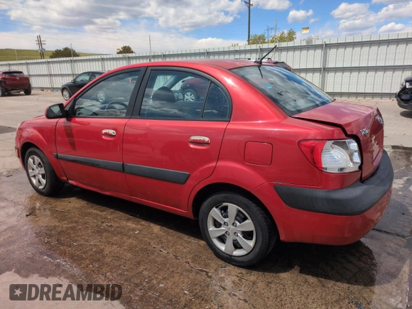 2008 Kia Rio LX with VIN KNADE123986373737, listed as a Copart auction lot 53919515 with 148,743 mi miles and Salvage Title. Bid and sale history available at DreamBid. Image 2.