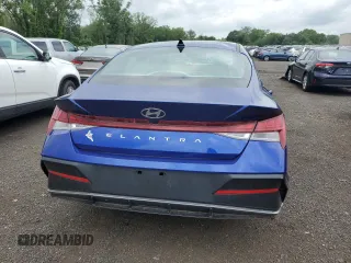 2024 Hyundai Elantra SEL with VIN KMHLS4DG9RU694050, listed as a Copart auction lot 63476585 with 4,034 mi miles and Salvage title. Bid and sale history available at DreamBid. Image 6.