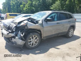 2017 Jeep Cherokee Sport with VIN 1C4PJMAS1HW512622, listed as a Copart auction lot 60308784 with 79,486 mi miles and Salvage Title. Bid and sale history available at carsss.com. Image 1.