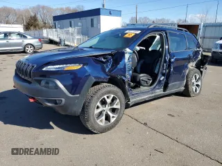 2015 Jeep Cherokee Trailhawk with VIN 1C4PJMBS9FW786288, listed as a Copart auction lot 46511565 with 120,402 mi miles and Salvage Title. Bid and sale history available at carsss.com. Image 1.