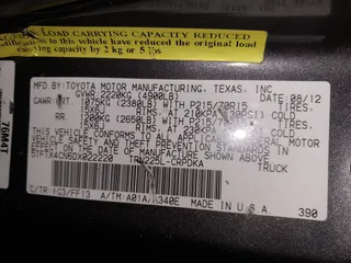 2013 Toyota Tacoma with VIN 5TFTX4CN6DX022220, listed as a IAAI auction lot 42184443 with 94,918 mi miles and . Bid and sale history available at DreamBid. Image 9.