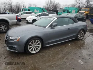 2015 Audi A5 Premium Plus z VIN WAUMFAFH7FN008091, wystawiony jako Copart lot #85644084 z przebiegiem Nie podano mil oraz Czysty tytuł • Clean title. Historia ofert i sprzedaży dostępna na DreamBid. Obrazek 1.