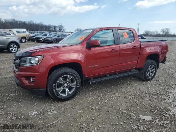 2016 Chevrolet Colorado 4WD Z71 with VIN 1GCGTDE37G1170327, listed as a Copart auction lot 52643415 with 108,092 mi miles and Non Repairable. Bid and sale history available at carsss.com. Image 1.