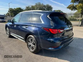 2019 Infiniti QX60 Luxe z VIN 5N1DL0MM4KC561014, wystawiony jako Copart lot #43478125 z przebiegiem 177 089 mil mil oraz Szkody całkowita. Historia ofert i sprzedaży dostępna na DreamBid. Obrazek 2.