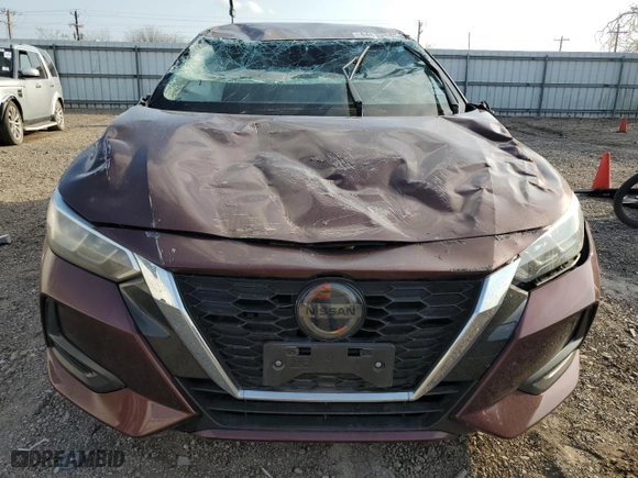 2021 Nissan Sentra SV with VIN 3N1AB8CV8MY205388, listed as a Copart auction lot 44813885 with 40,503 mi miles and Salvage Title. Bid and sale history available at carsss.com. Image 5.