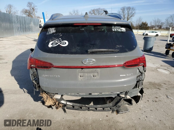 2021 Hyundai Santa Fe Calligraphy z VIN 5NMS5DAL8MH368524, wystawiony jako Copart lot #46865765 z przebiegiem 39 027 mil mil oraz Szkoda całkowita • Salvage title. Historia ofert i sprzedaży dostępna na DreamBid. Obrazek 6.