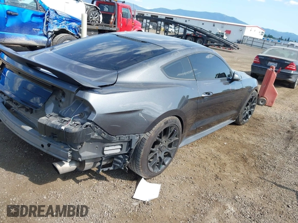 2018 Ford Mustang EcoBoost with VIN 1FA6P8TH7J5160134, listed as a IAAI auction lot 42514286 with 78,467 mi miles and . Bid and sale history available at DreamBid. Image 4.