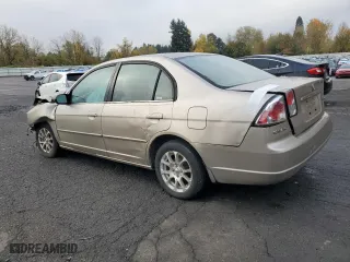 2002 Honda Civic LX with VIN JHMES16672S002710, listed as a Copart auction lot 79322714 with 0 mi miles and Salvage Title. Bid and sale history available at carsss.com. Image 2.