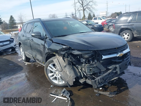 2022 Chevrolet Blazer LT with VIN 3GNKBJRS6NS174014, listed as a IAAI auction lot 41653069 with 36,476 mi miles and . Bid and sale history available at DreamBid. Image 1.