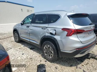 2021 Hyundai Santa Fe Hybrid Blue with VIN KM8S2DA13MU005964, listed as a Copart auction lot 60762283 with 10,314 mi miles and Non Repairable. Bid and sale history available at carsss.com. Image 2.
