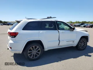 2017 Jeep Grand Cherokee Limited 75th Anniversary с VIN 1C4RJFBG4HC655130, выставлен на аукционе Copart как лот 56989965 с пробегом 89 354 миль миль и Списание • Salvage title. История ставок и продаж доступна на DreamBid. Изображение 3.